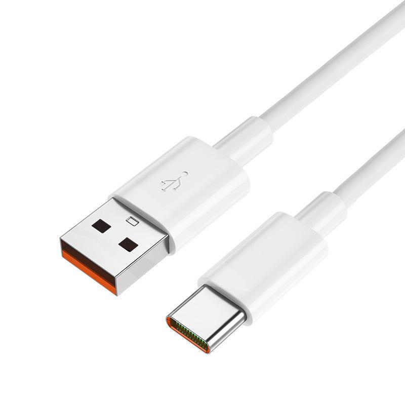 120 Вт Двухголовочный кабель Type-C PD для быстрой зарядки Apple 15 и Huawei.