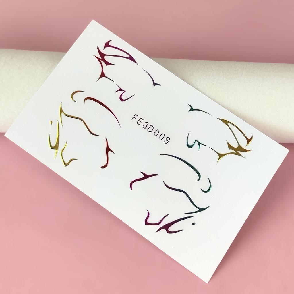 Лазерная подводка для глаз, 3D трехмерная рельефная наклейка-бабочка для макияжа глаз, сценическая наклейка-татуировка