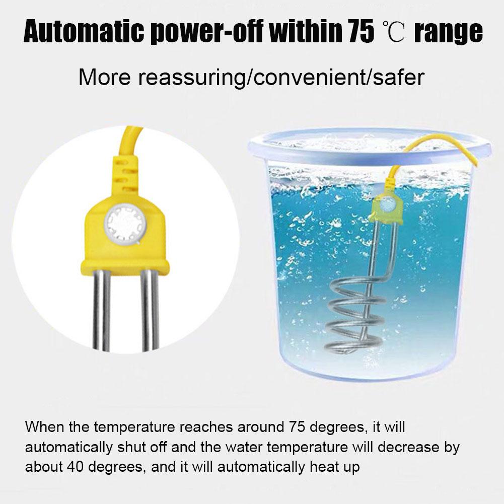 600W Electric Water Heater Mini Boiler Hot Water Coffee Use Travel Electric Immersion Rod Stand A0R2