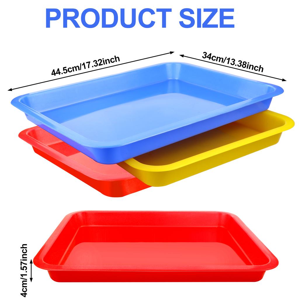 3 шт. лоток для кошачьего туалета 17,3X13,3X2,2 дюйма открытый лоток для кошачьего туалета для котят для кошек кроликов морских свинок мелкие принадлежности для домашних животных, 3 шт.