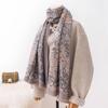 Ethnic Style Scarf Fashionable and Versatile Printed Shawl Women's Shawl High End Cold Proof Imitation Cashmere Scarf