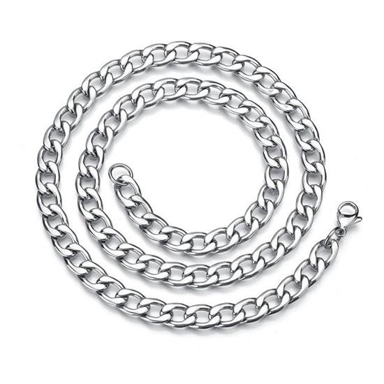 Ожерелье в стиле хип-хоп, мужские и женские простые цепи из титановой стали, аксессуары с тяжелой цепью