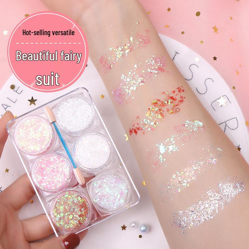 Bling Eye Makeup Stickers: Glitter Stars & Pearlescent Gel Eyeshadow for Fairy Stage Sparkle