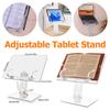 Acrylic Book Holder Stand Height Adjustable Reading Book Rest 180 Degrees Rotation Tablet Phone Holder Study Office Accessory