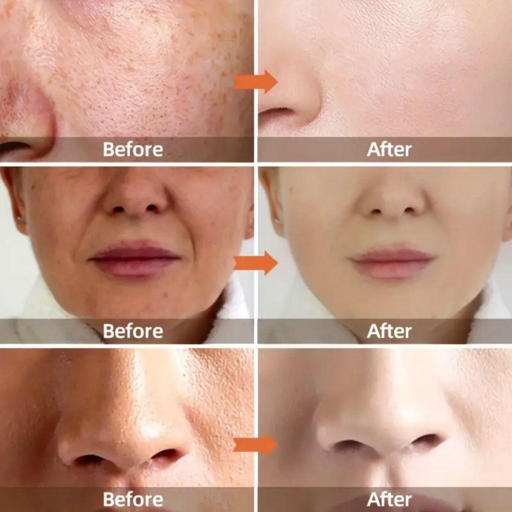 Осветляющий и полупрозрачный крем для кожи с пигментными пятнами, мягкое увлажнение без раздражения, уменьшает мелкие морщины, увлажняет кожу и улучшает состояние поврежденной кожи.