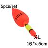 5pcs/set High Quality Plastic Bobber Eva Foam Ball Boia Fishing Night Float Light Stick