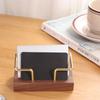 Walnut Wood Wooden Card Holder Tabletop Shelf Cards Display Stand  Home Office Supply