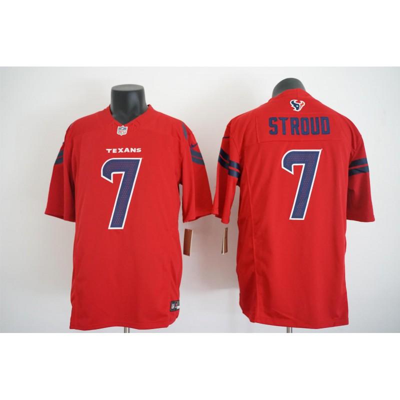 Houston Texans NFL Football Jersey Mens Sportswear Performance Tee Fall Winter Breathable Fan Apparel