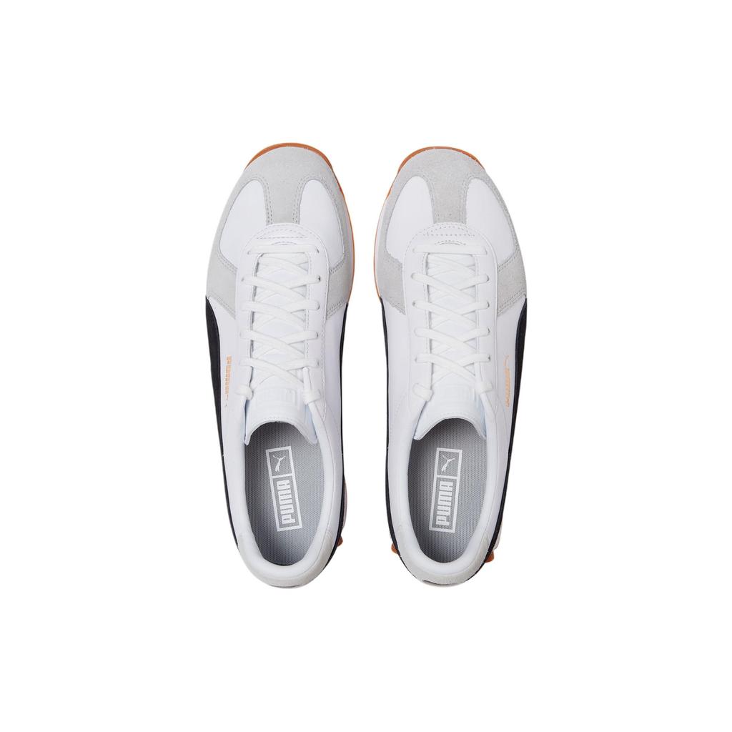 Puma Армейские тренеры Кожаные Удобные Повседневные Низкие Кроссовки для образа жизни Унисекс кроссовки Белый Черный 386944-02