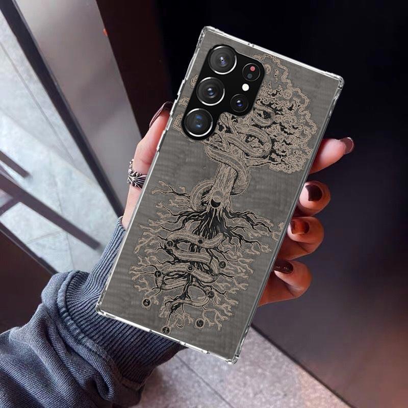 Tree of Life Space Phone Case For Samsung Galaxy S23 S24 S25 Edge S26 Ultra S22 + S21 Plus S20 FE Cover Silicone Print Shell Gal