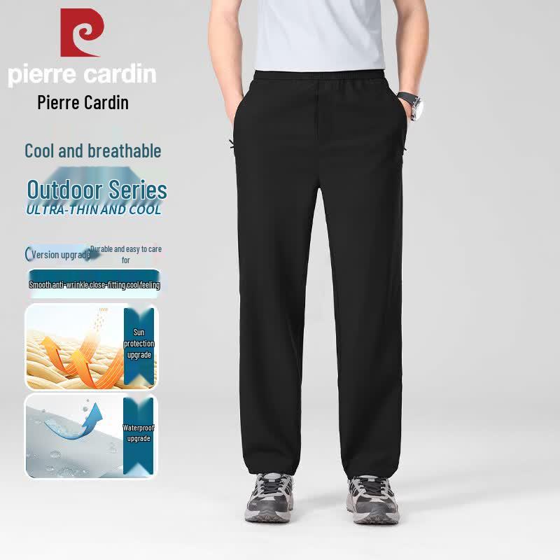 Pierre Cardin Мужские летние повседневные брюки для улицы с защитой от УФ-излучения