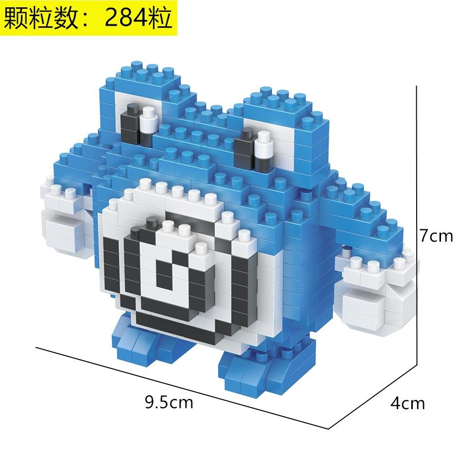 Pokemon Micro Building Blocks LBOYU Jigglypuff Gengar Mudkip Piplup Raichu Bulbasaur Pikachu Mini Brick Figures Toy  For Kids