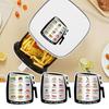 Магнитный справочник по времени приготовления в аэрофритюрнице Quick Reference Guide Frying Magnet Chart Кухонный справочник Кулинарная книга