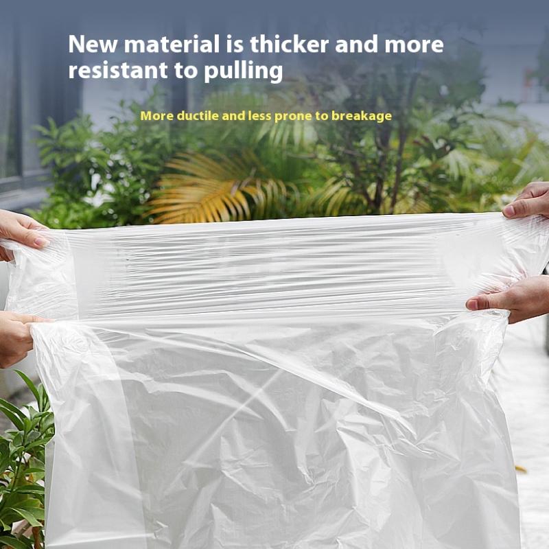 Мусорные мешки Большой вместительный мусорный мешок Одноразовые утолщенные мешки для хранения Прозрачные мешки для мусора Пластиковые мешки для мусора