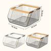 Desktop Portable Storage Box Large Capacity Stackable Storage Basket Snack Sundries Stationery Cosmetics Storage Box