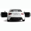 1:36 Scale Diecasting Alloy Car Model Toyota 86 Toy Car, Pull Back Vehicles Toy Car for Toddlers Kids Boys Girls Gift White
