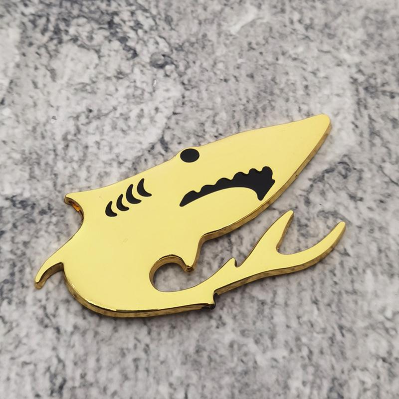 Shark Metal Car Fender Side Rear Trunk Emblem Badge Sticker
