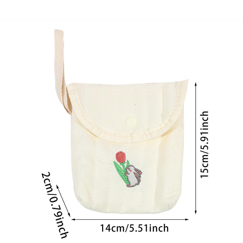 Милые гигиенические салфетки, сумка для хранения менструальных полотенец, портативная мини-сумка для хранения тампонов для студентов, ежемесячная сумка для хранения