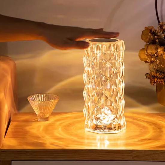 RGB Bedside Lamp Remote Control Adjustable Brightness USB Rechargeable 16 Colors Table Lamp LED Night Light