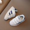 Children's Shoes Spring and Autumn Little White Shoes for Girls Non-slip Middle Children's Baby Shoes Shell Head Sports Boys' Skates