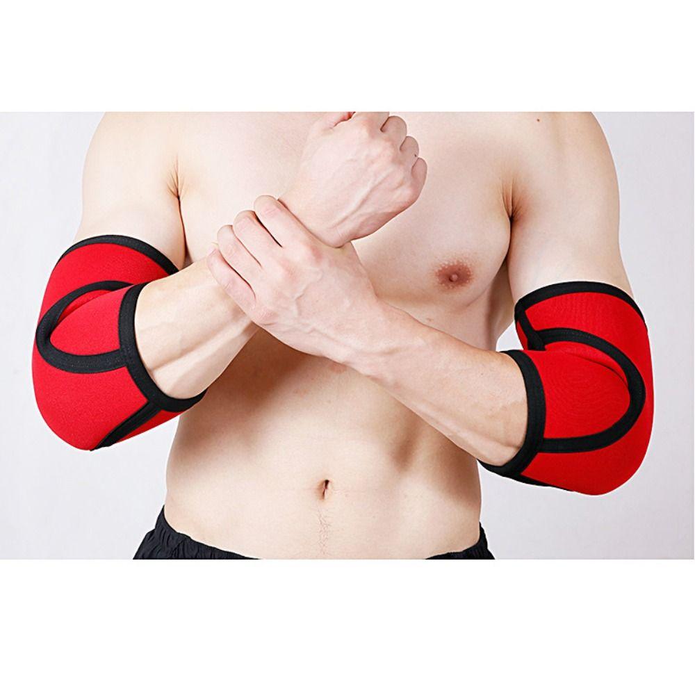 Красные налокотники нейлон неопрен поддержка руки новые спортивные защитные средства унисекс