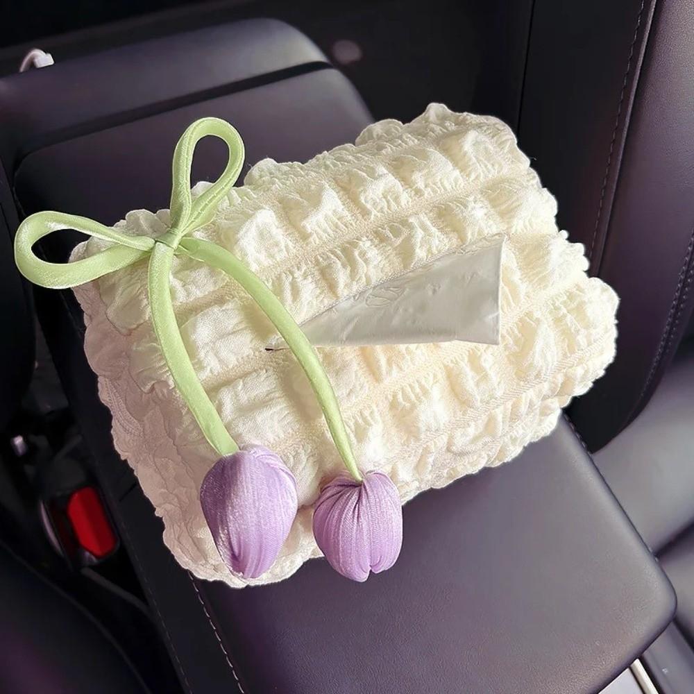 Hanging Paper Box Soft Car Interior Decoration Portable Tissue Box
