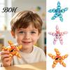 Starfish Desk Decoration 3D Printed Articulated Figure, Flexible Cartoon Fidget PLA Toy Toy, Sea Animal Ornament for Desktop Decor, Schoolbag