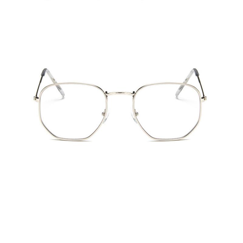 Hexagon Sunglasses Men Brand Designer Small Square Sunglases Metal Frame Driving Fishing Glasses Lentes De Sol Hombre UV400