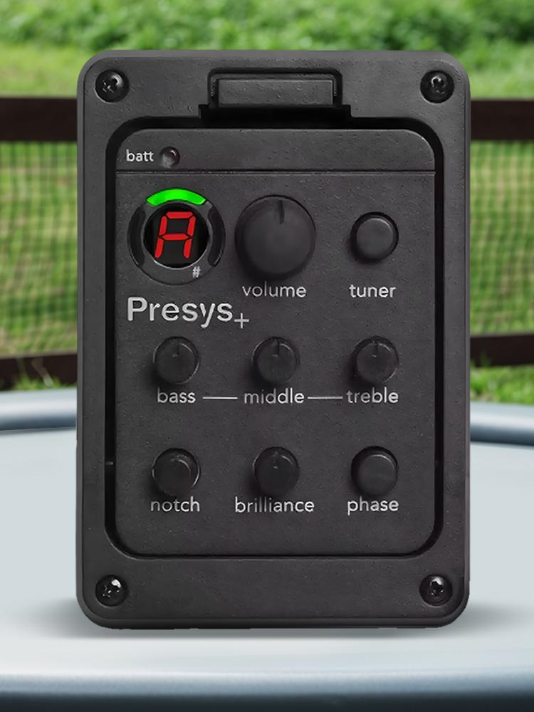 201 Пьезодатчик Встроенная система предусилителя 4-полосный Звукосниматель для акустической гитары Предусилитель Эквалайзер Тюнер Встроенные предусилители для Fishman Presys+