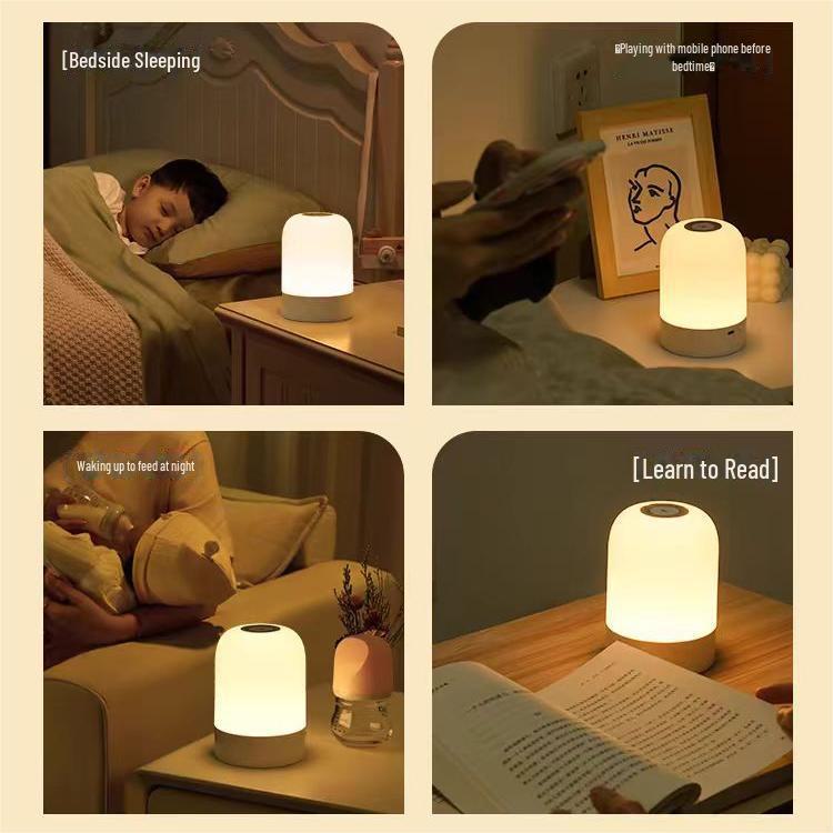 Креативный портативный светодиодный ночник для спальни, зарядка через USB, атмосферный барный светильник