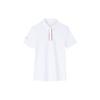 Training Series Casual Breathable Ice Feel Short Sleeve Polo Shirt Women Tops Snow-White 162427101-1
