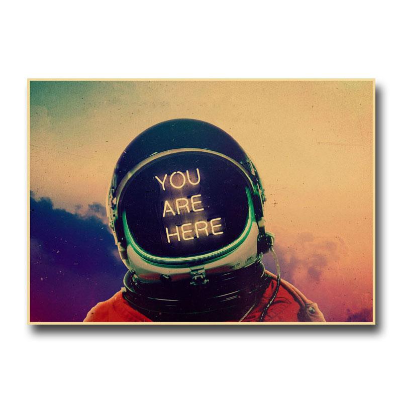 Vintage Astronaut Space Dreaming Poster Fantasy Flower NIght Wall Art Home Decoration Kawaii Room Decor Quality Canvas Posters