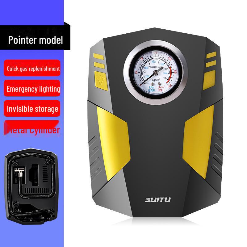 12 В портативный автомобильный насос для накачки шин с подсветкой