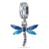 925 Sterling Silver Pink Blue Butterfly Dragonfly Charms Beads For Women Fit Original Bracelet Diy Jewelry Marking Girl