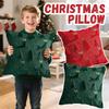 Christmas Tree Three-dimensional Plush Backrest Pillowcase, Bedroom Sofa Cushion Cover Without Core.
