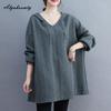Korean Style Autumn Winter Women Plus Size Hoodies Hooded White Black Grey Oversized Pullover Casual Loose Basic Ladies Sweatshirt