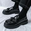 Trend Designer New White Black Tassel Loafers For Men Flats Male Walking Height Increasing Shoes Business Dress Moccasins