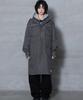 XTONZ Xj143 Military Vintage Washed Long M-65 Field Jacket (Charcoal)