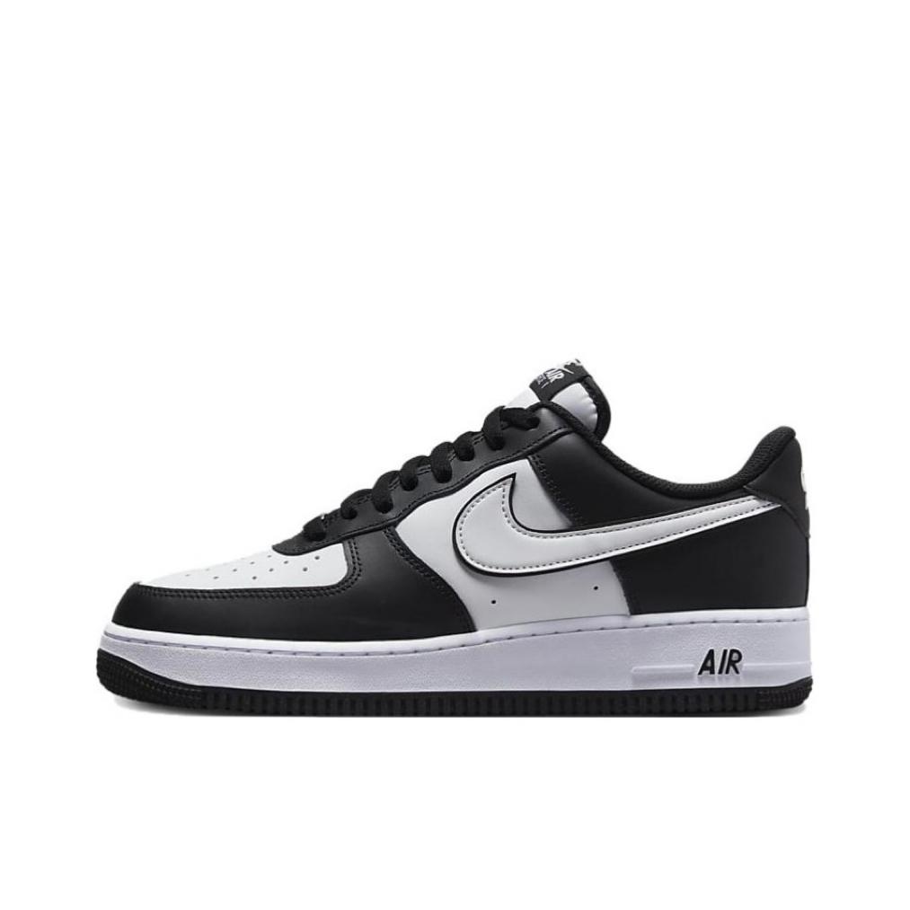 Nike Air Force 1 Air Force 1 Leather Thermal Coverage Low top Skateboard Shoes Men's Black White DV0788-001(Team240-)
