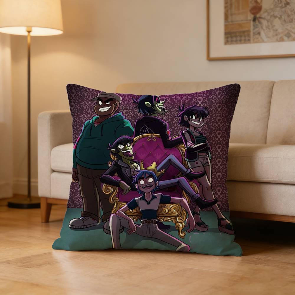 G-Gorillaz Rock Band Pillow Case Cushion Cover Throw Pillow Case For Car Sofa