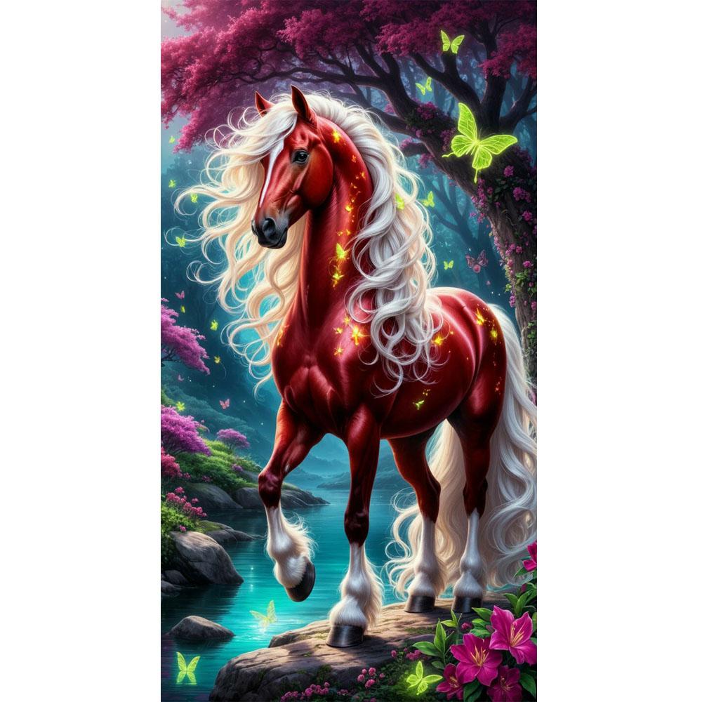 Большой размер Мозаика Сделай сам Полные наборы для рисования бриллиантами Искусство Красивая лошадь Вышивка крестом Стразы