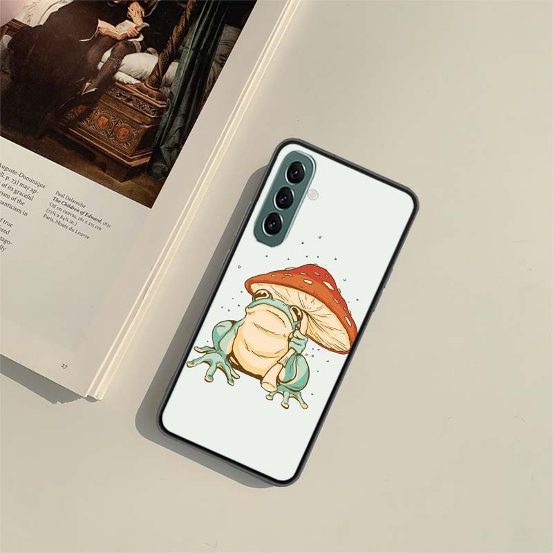 Cottagecore Frog Aesthetic Phone Case for Samsung A54 A14 A24 A34 A17 A37 A57 A55 A35 A25 A15 A07 A05S A04S A12 A22 A32 A52S A72