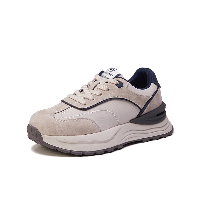 Новые толстоподошвенные, увеличивающие рост, универсальные, ретро кроссовки для папы, повседневные спортивные женские туфли