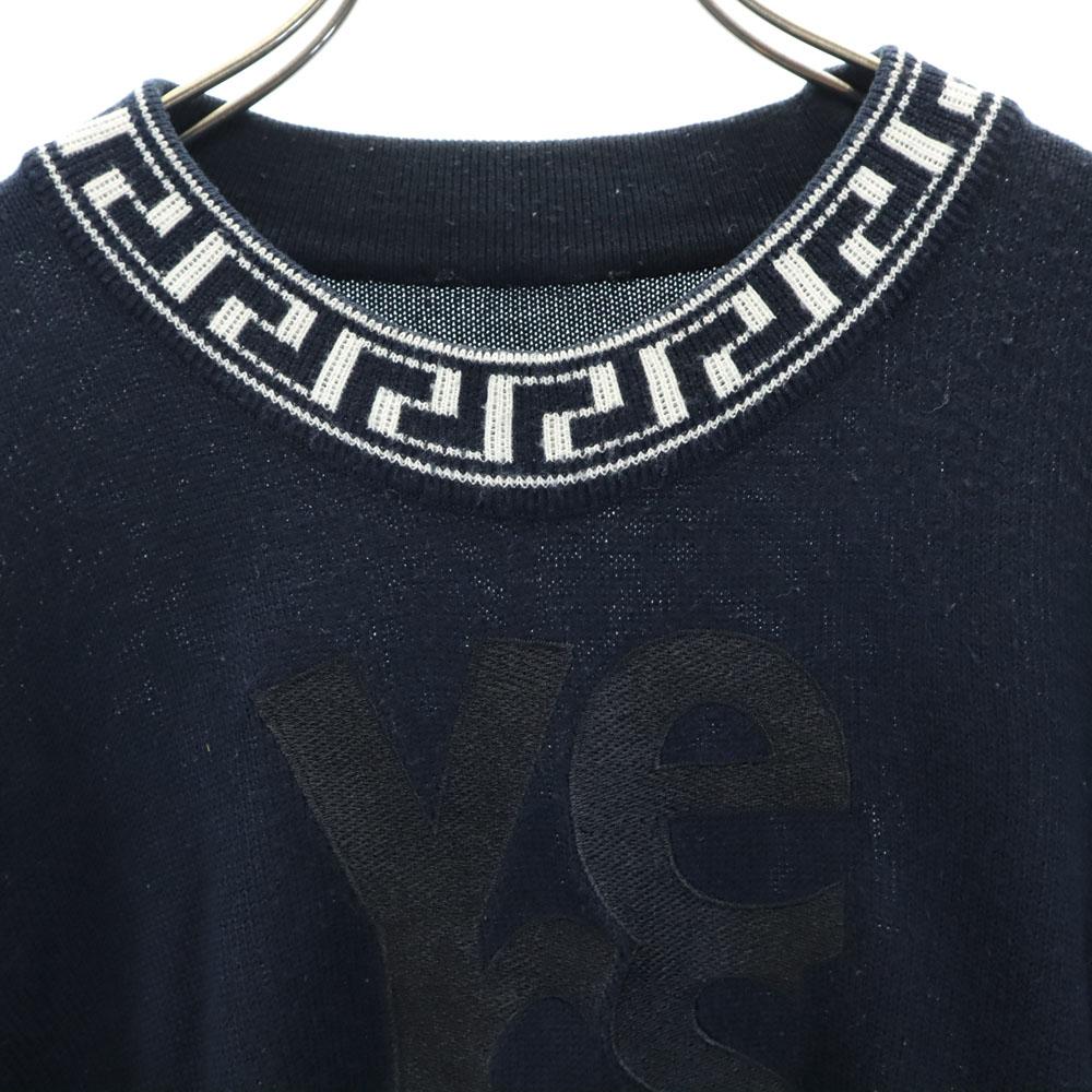 ITTIERRE сделано в Италии Свитер с длинным рукавом Темно-синий трикотаж Мужской Б/у