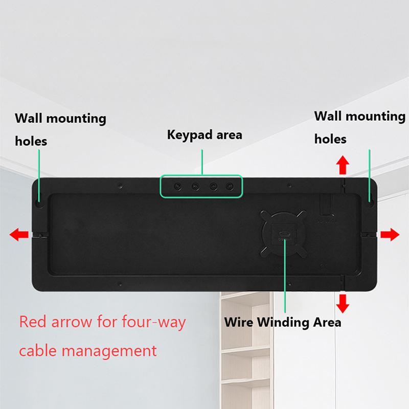 Светодиодные цифровые настенные часы с электронным пультом дистанционного управления, температурой и датой, настенные