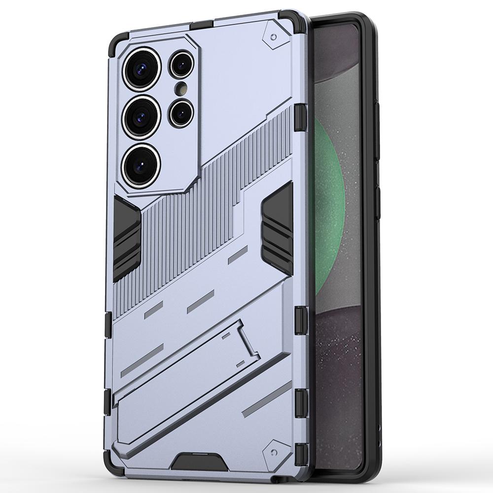 Чехол для Samsung Galaxy S25 Ultra из ПК+ТПУ, противоударный чехол для телефона с подставкой