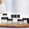 Empty Face Cream Bottles Silver/Gold/Black/White Makeup Jar Frosted Glass Cream Jar  for Skin Care