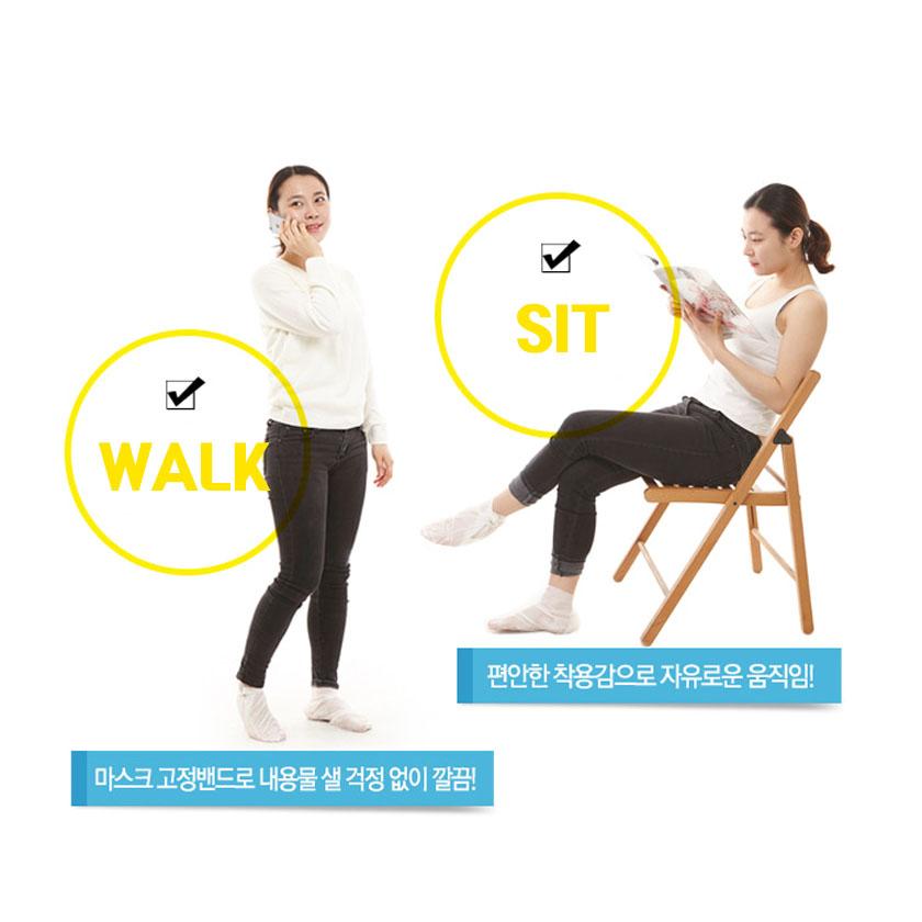 [КОРЕЯ АУТЕНТИЧНЫЙ] [DOUBLE&ZERO] Маска для ног с двойным эффектом 1 шт. 3 шт. 5 шт.