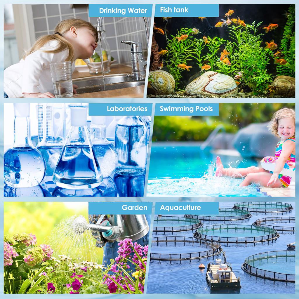 5-17 In 1 Aquarium Test Strips Water Quality Test Strip Fish Tank Nitrate pH Hardness Test Strips Freshwater Saltwater Water Spa