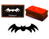 Printtoo Silhouettes Flying Bat Прямоугольный деревянный резиновый блок штампов